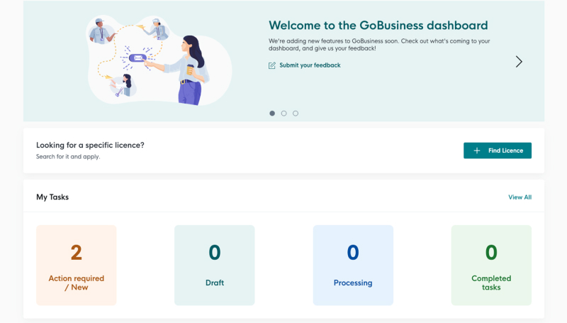 GoBusiness Dashboard personalised recommendation